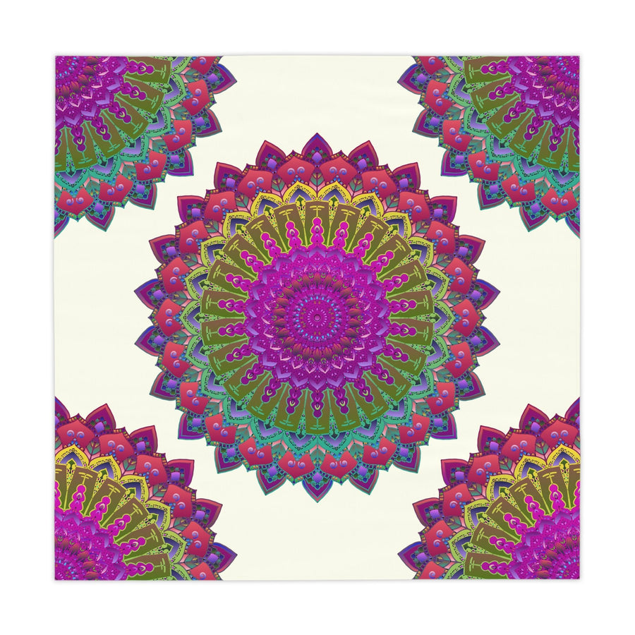 Mandala Tablecloth - Pink, Red, Green, Blue Home Decor - Blululi