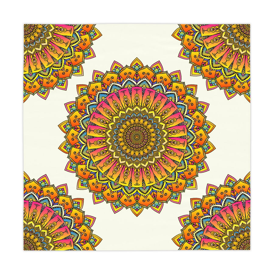 Mandala Tablecloth - Vibrant Floral Design Home Decor - Blululi