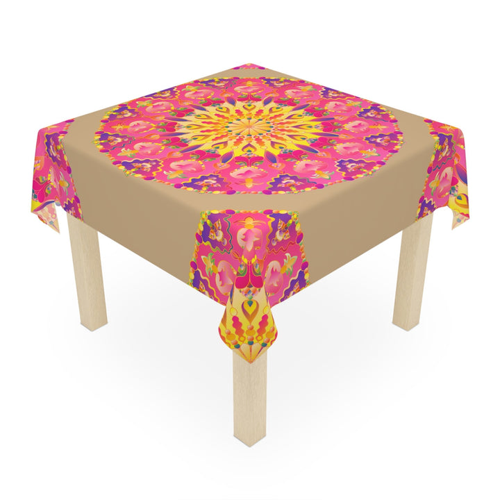 Mandala Tablecloth - Vibrant Floral Design Home Decor - Blululi