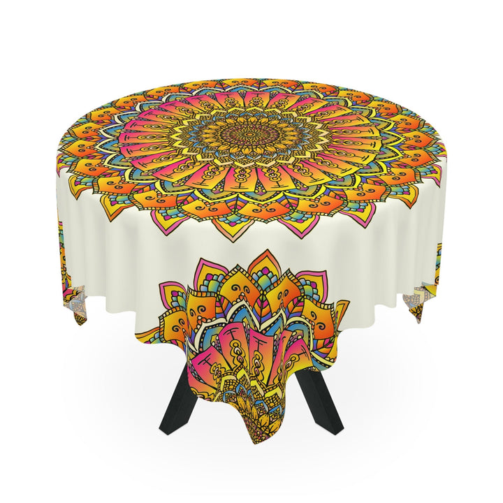 Mandala Tablecloth - Vibrant Floral Design Home Decor - Blululi