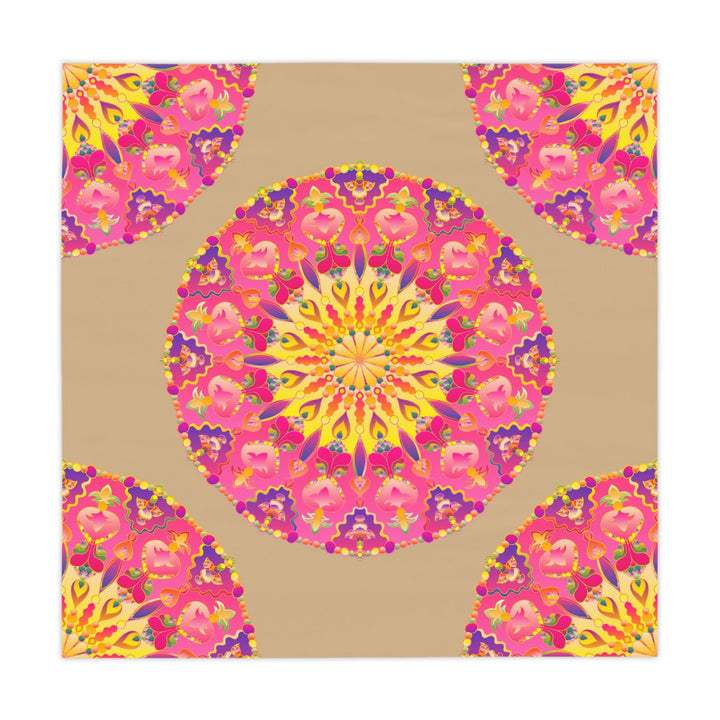 Mandala Tablecloth - Vibrant Floral Design Home Decor - Blululi