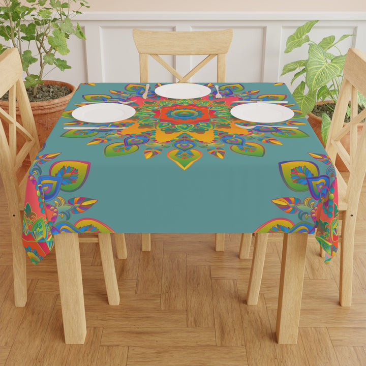 Mandala Tablecloth - Vibrant & Intricate Home Decor - Blululi