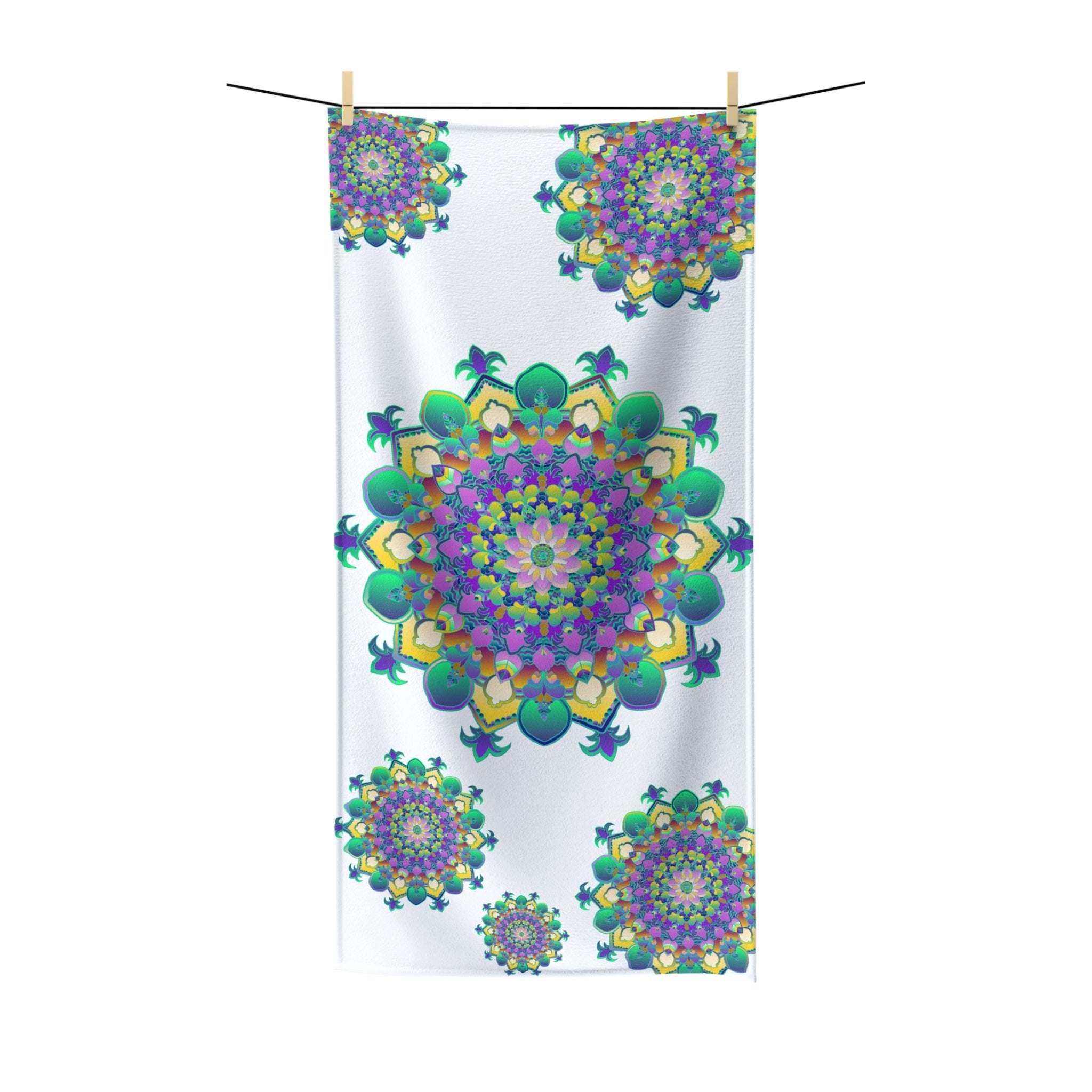 Mandala Tapestry Towel - Spiritual Bath Decor Home Decor - Blululi