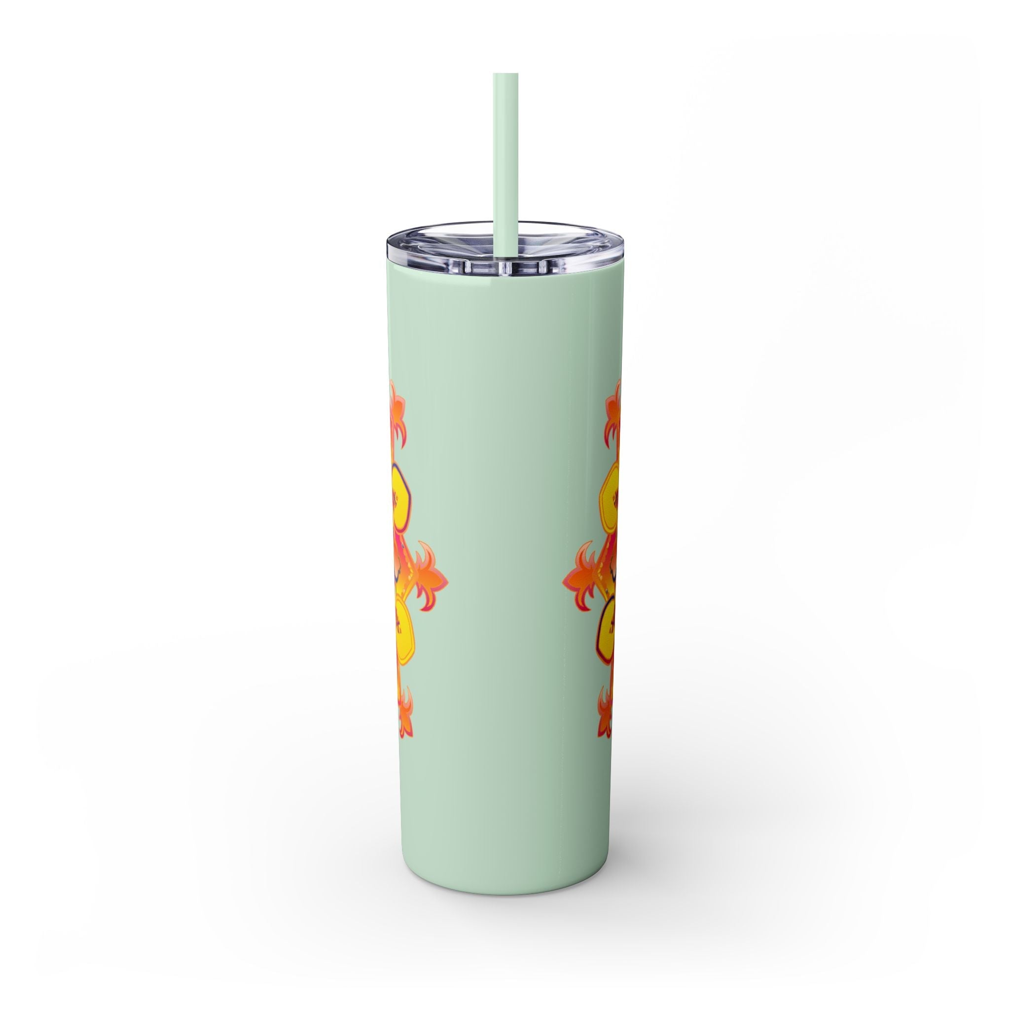 Mandala Tumbler - Colorful, 20oz Skinny, Hot/Cold Mug - Blululi