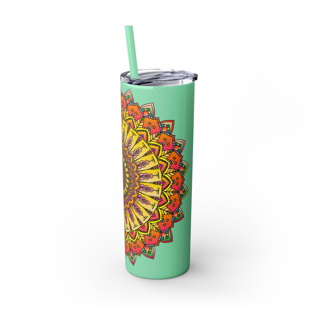 Mandala Tumbler - Colorful Art | Hot/Cold 20oz Mug - Blululi