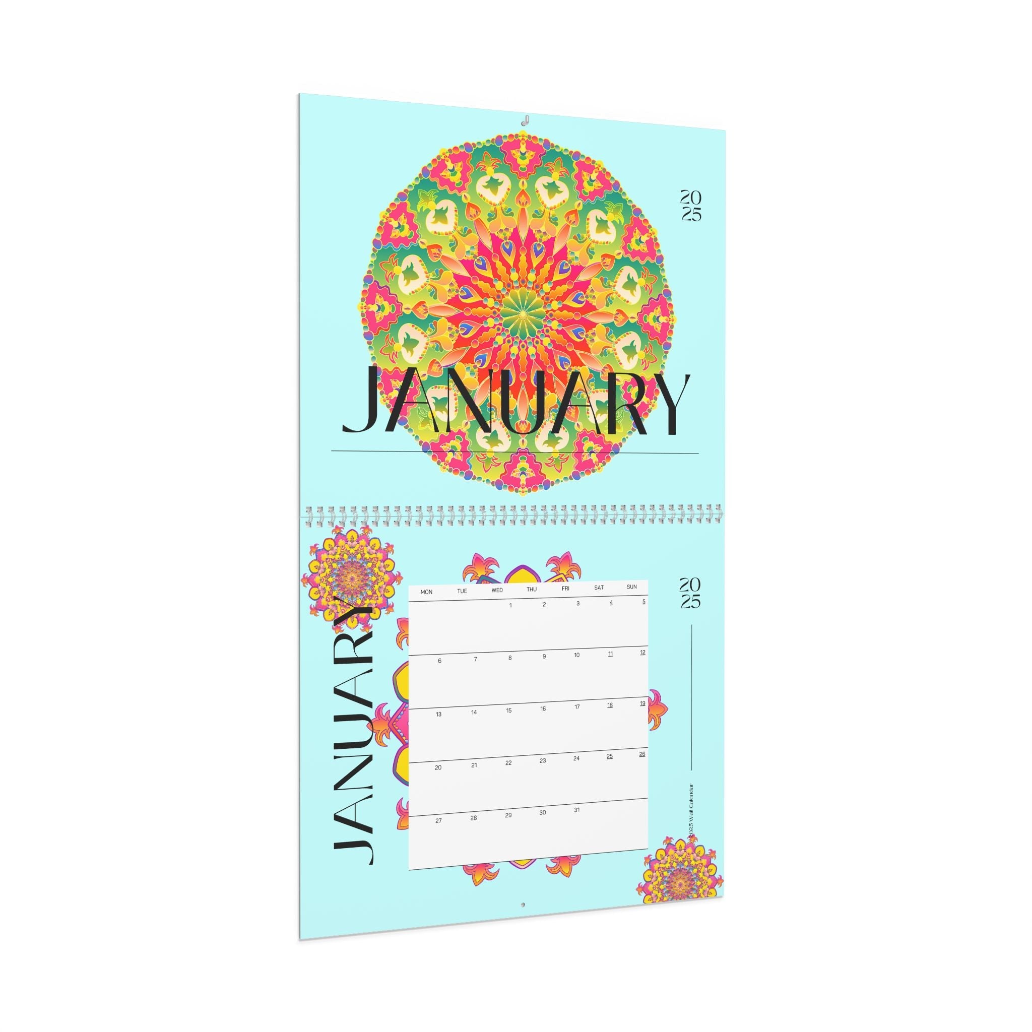 Mandala Wall Calendar Calendar - Blululi