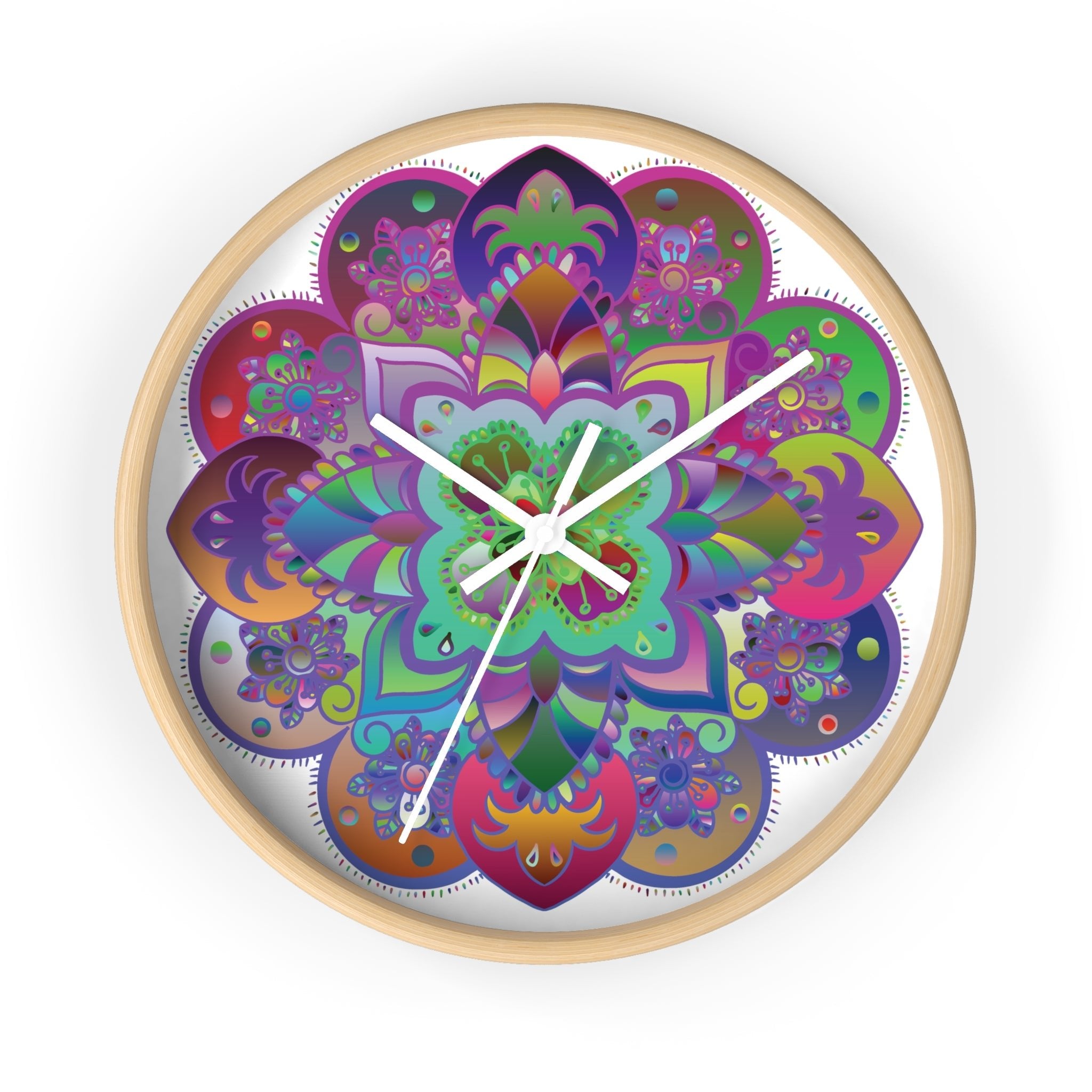 Mandala Wall Clock Home Decor - Blululi