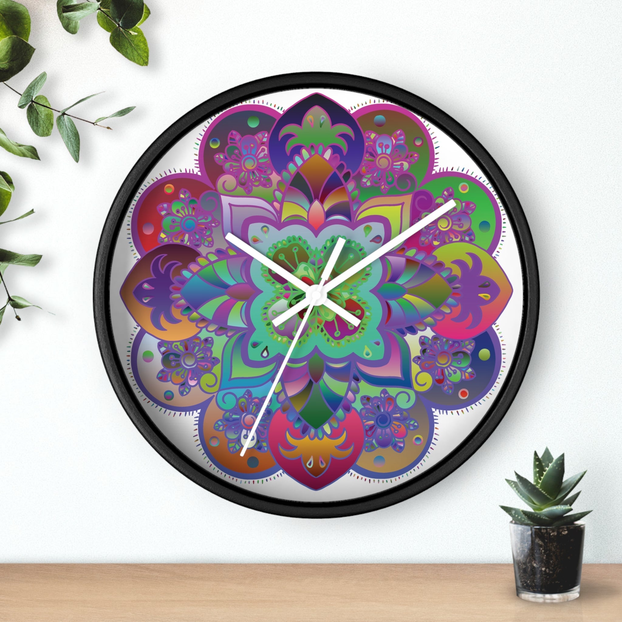 Mandala Wall Clock Home Decor - Blululi