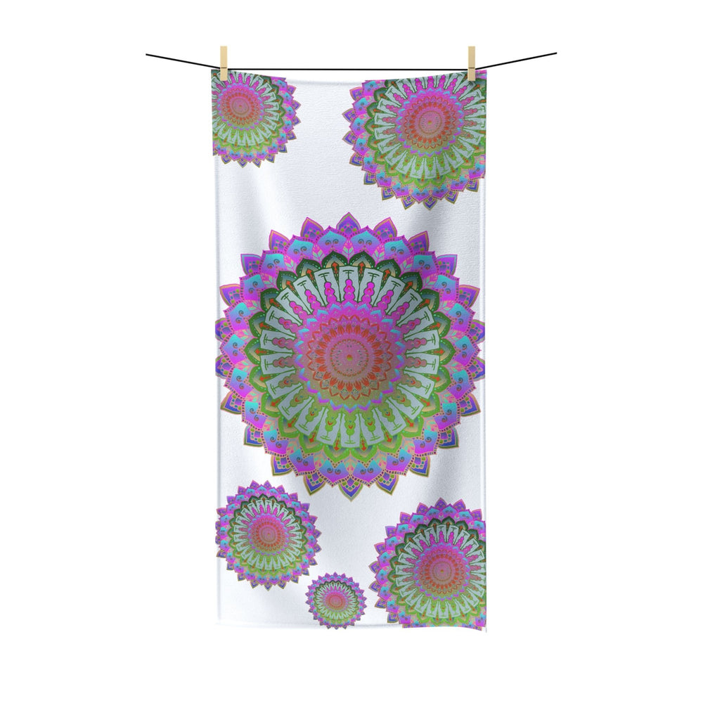 Mandala Yoga Towel - Colorful Meditation Design Home Decor - Blululi