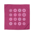 Microfiber Duvet Cover Mandala Art Drawn by Hand - Mandala on Dark Hot Pink background - Blululi