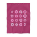 Microfiber Duvet Cover Mandala Art Drawn by Hand - Mandala on Dark Hot Pink background - Blululi