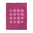 Microfiber Duvet Cover Mandala Art Drawn by Hand - Mandala on Dark Hot Pink background - Blululi