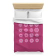 Microfiber Duvet Cover Mandala Art Drawn by Hand - Mandala on Dark Hot Pink background - Blululi