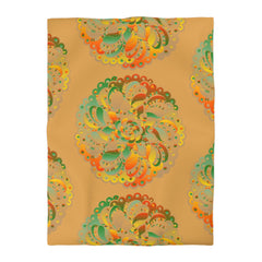 Microfiber Duvet Cover Mandala Art Drawn by Hand - Mandala on Dune background - Blululi