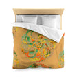 Microfiber Duvet Cover Mandala Art Drawn by Hand - Mandala on Dune background - Blululi