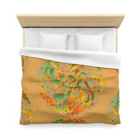 Microfiber Duvet Cover Mandala Art Drawn by Hand - Mandala on Dune background - Blululi