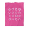 Microfiber Duvet Cover Mandala Art Drawn by Hand - Mandala on Medium Hot Pink background - Blululi