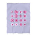 Microfiber Duvet Cover Mandala Art Drawn by Hand - Mandala on Medium Lavender background - Blululi