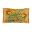 Microfiber Pillow Sham - Mandala Art Hand - Drawn on Dune background - Blululi