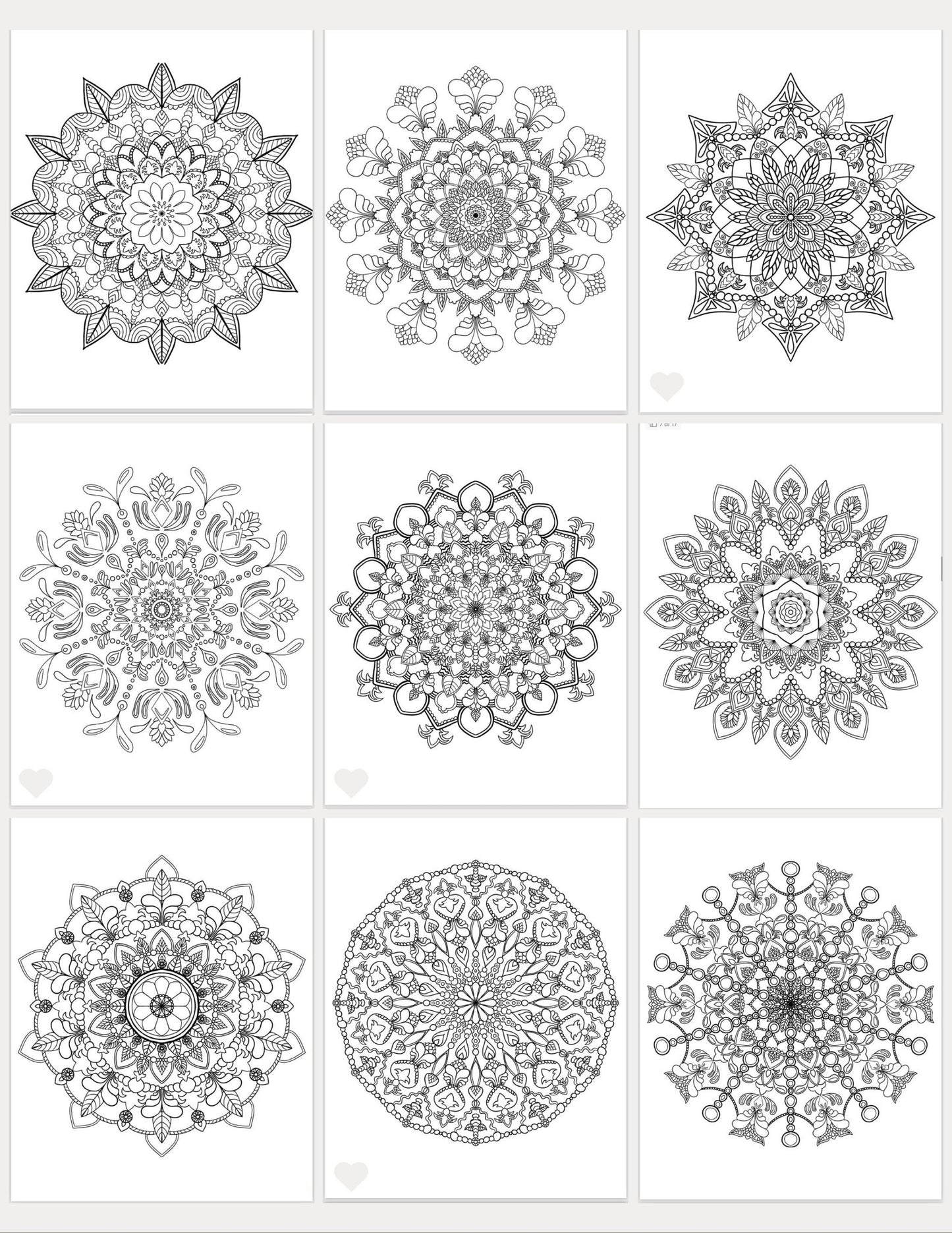 Mindful Mandala Coloring Book - Hand - Drawn Patterns for Serene Creativity digital download - Blululi