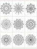 Mindful Mandala Coloring Book - Hand - Drawn Patterns for Serene Creativity digital download - Blululi