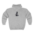 Mysterious Grey Cat Hoodie - Black Hoodie - Blululi