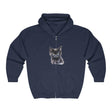 Mysterious Kitten Hoodie - Black Cat Design Hoodie - Blululi