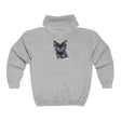 Mysterious Kitten Hoodie - Black Cat Design Hoodie - Blululi