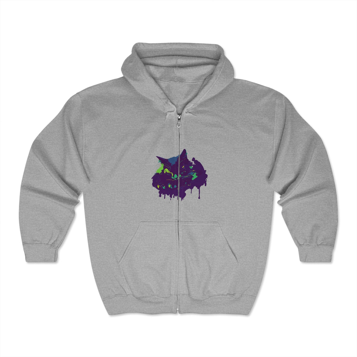 Mystical Black Cat Watercolor Hoodie Hoodie - Blululi