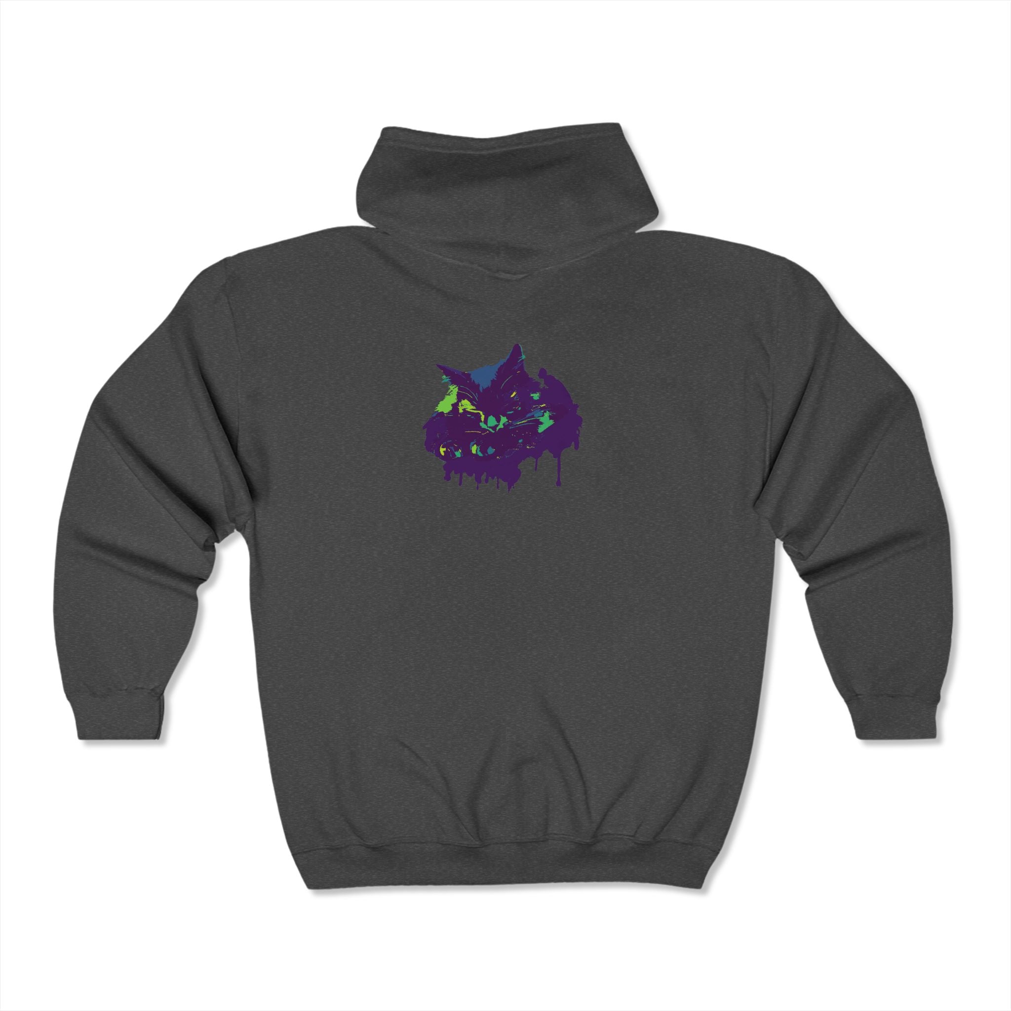 Mystical Black Cat Watercolor Hoodie Hoodie - Blululi