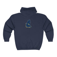 Mystical Blue Cat Watercolor Hoodie Hoodie - Blululi