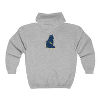 Mystical Blue Cat Watercolor Hoodie Hoodie - Blululi
