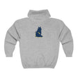 Mystical Blue Cat Watercolor Hoodie Hoodie - Blululi