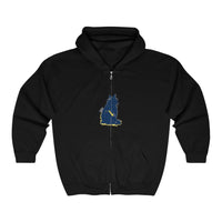 Mystical Blue Cat Watercolor Hoodie Hoodie - Blululi