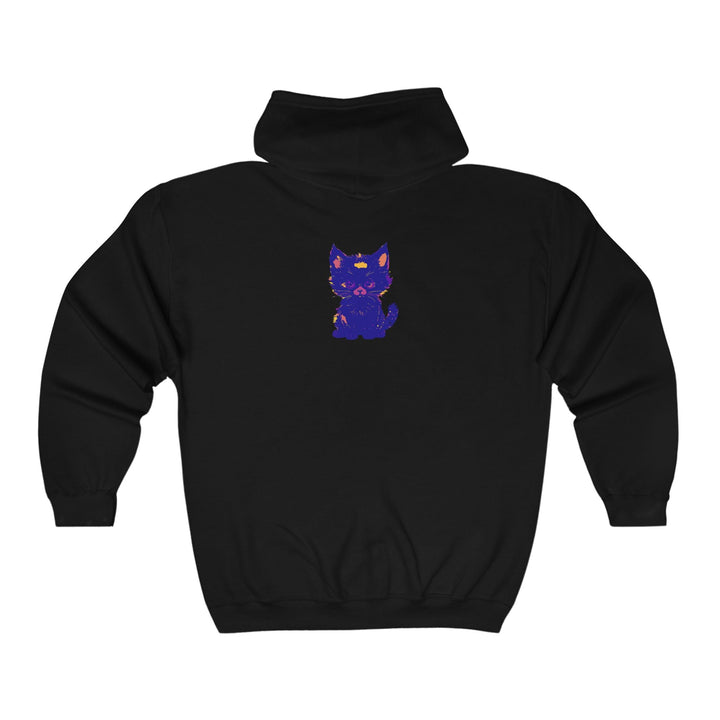 Mystical Blue Cat Watercolor Hoodie - Pet Lover Gift Hoodie - Blululi