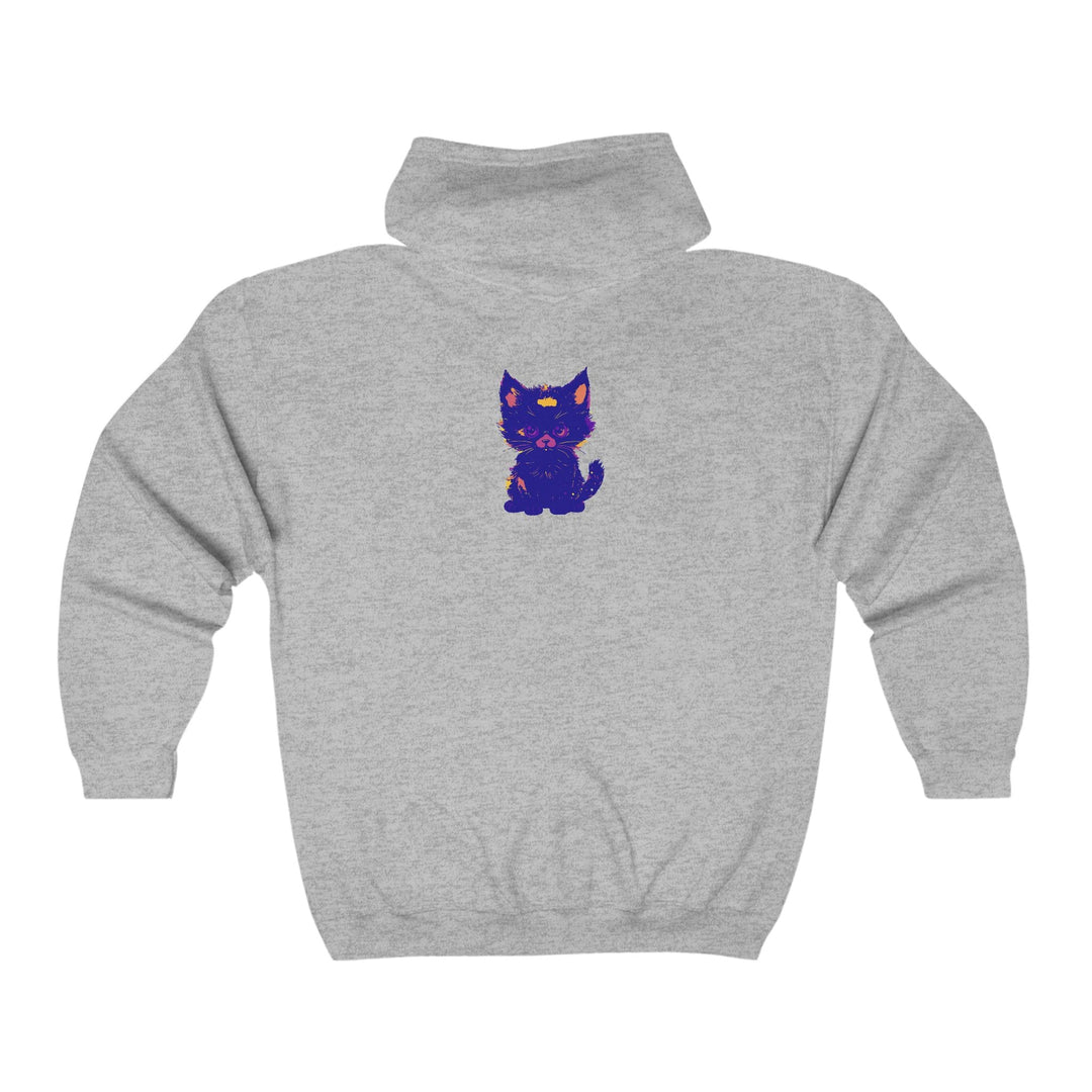 Mystical Blue Cat Watercolor Hoodie - Pet Lover Gift Hoodie - Blululi