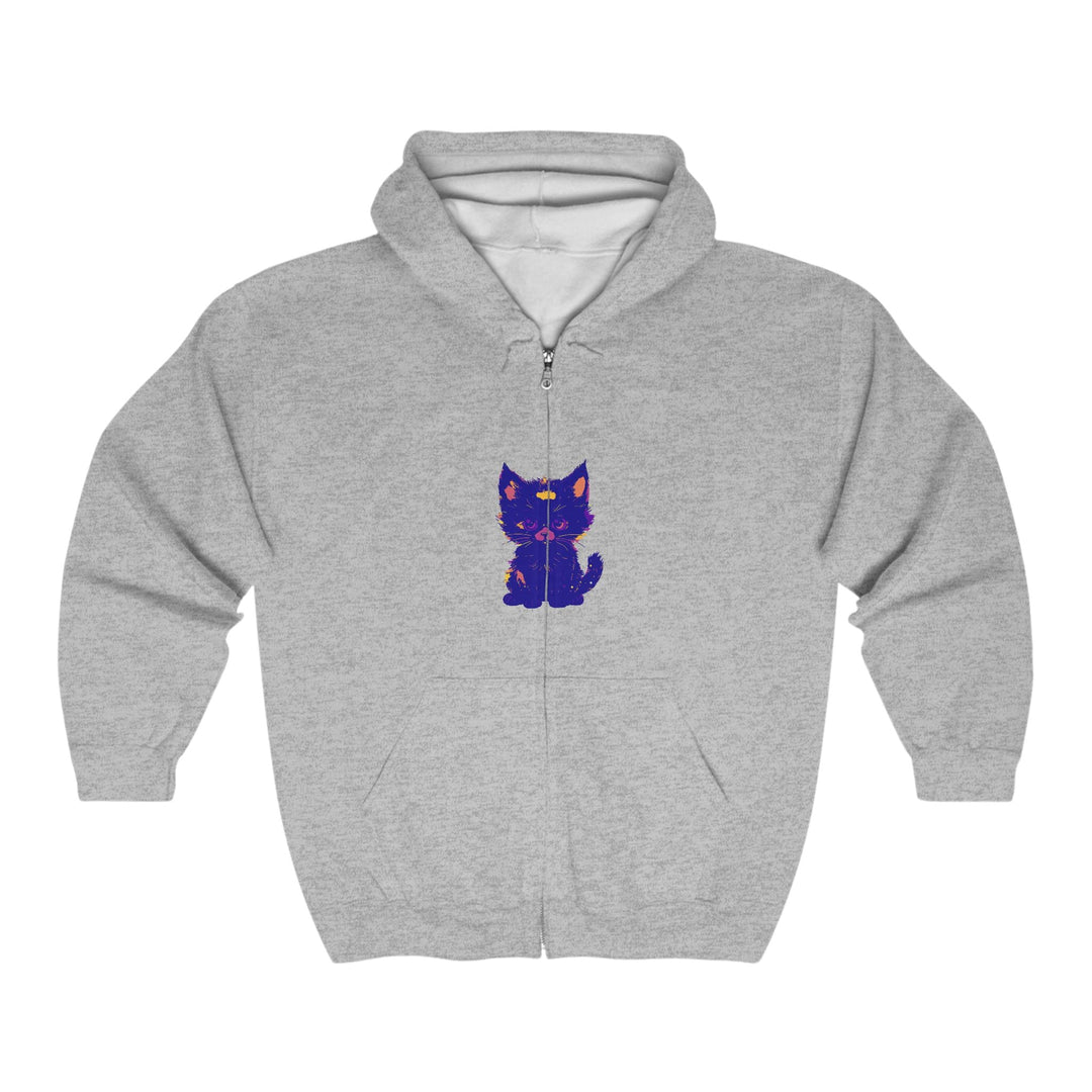 Mystical Blue Cat Watercolor Hoodie - Pet Lover Gift Hoodie - Blululi