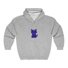 Mystical Blue Cat Watercolor Hoodie - Pet Lover Gift Hoodie - Blululi