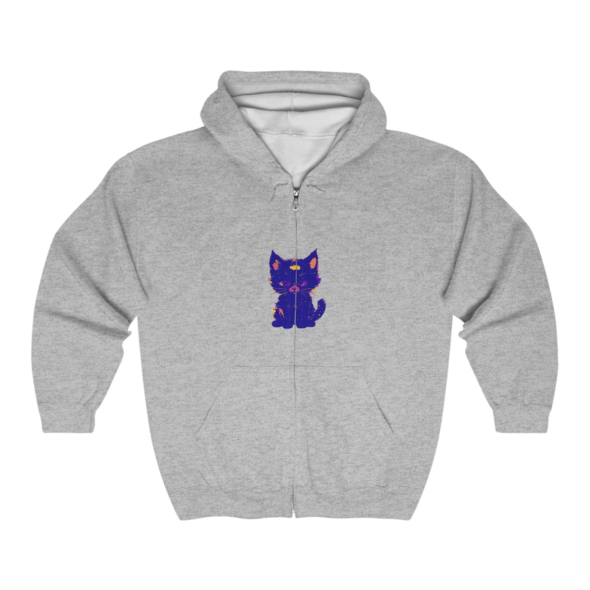 Mystical Blue Cat Watercolor Hoodie - Pet Lover Gift Hoodie - Blululi