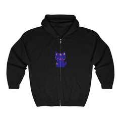 Mystical Blue Cat Watercolor Hoodie - Pet Lover Gift Hoodie - Blululi