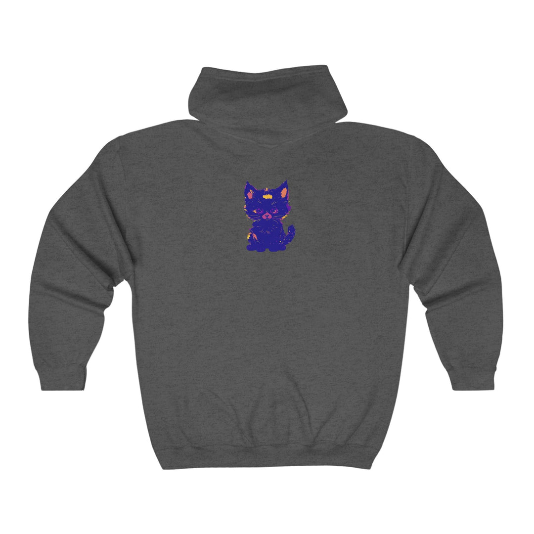 Mystical Blue Cat Watercolor Hoodie - Pet Lover Gift Hoodie - Blululi