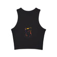 Mystical Blue Eye Cat Watercolor Racerback Tank Top Tank Top - Blululi