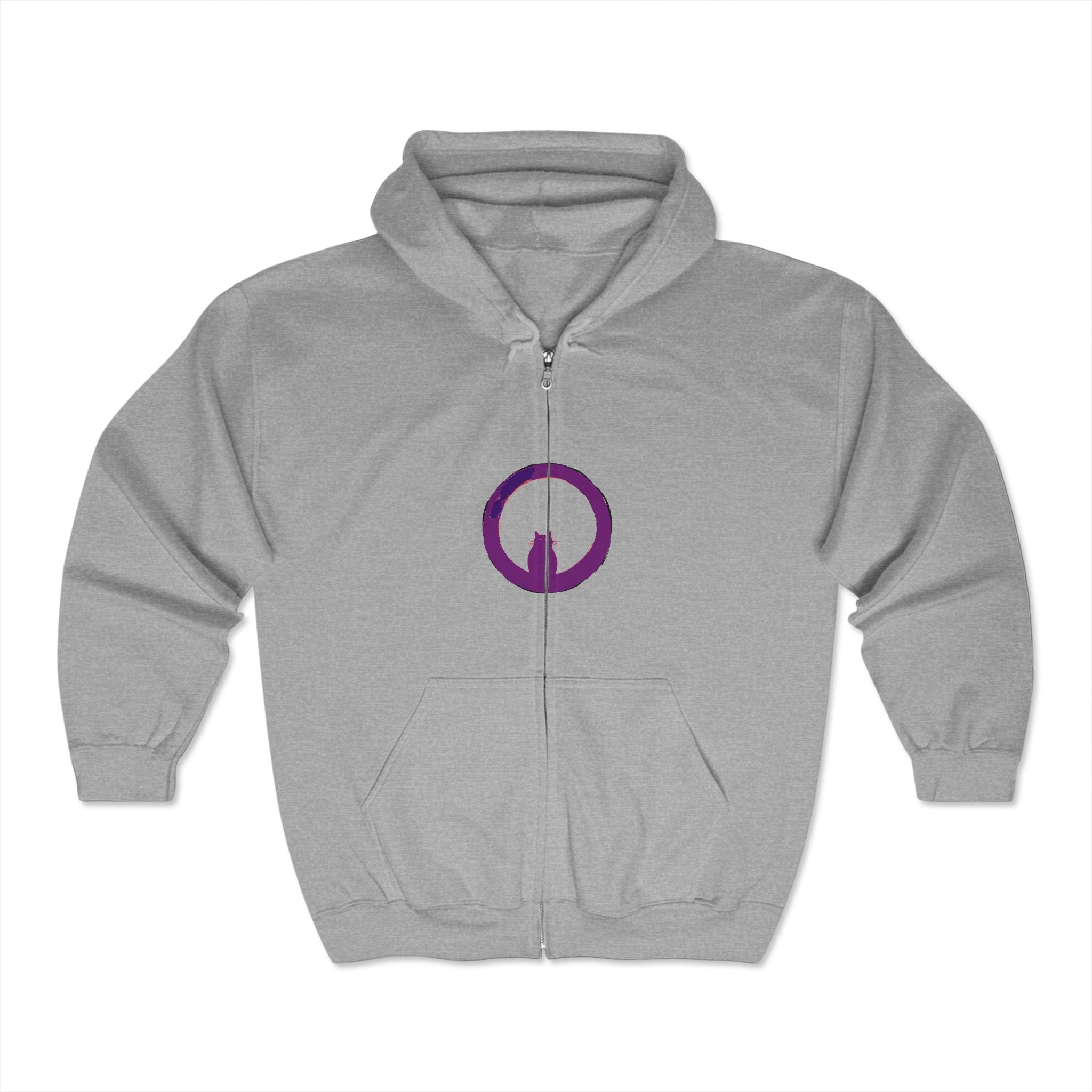 Mystical Cat Watercolor Hoodie Hoodie - Blululi