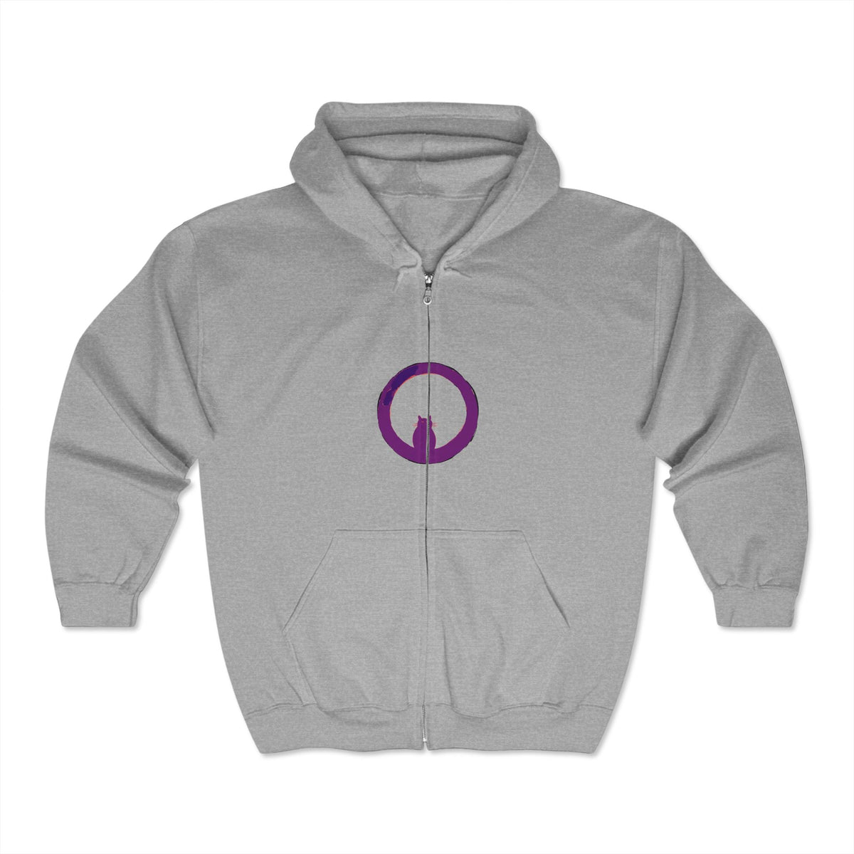 Mystical Cat Watercolor Hoodie Hoodie - Blululi