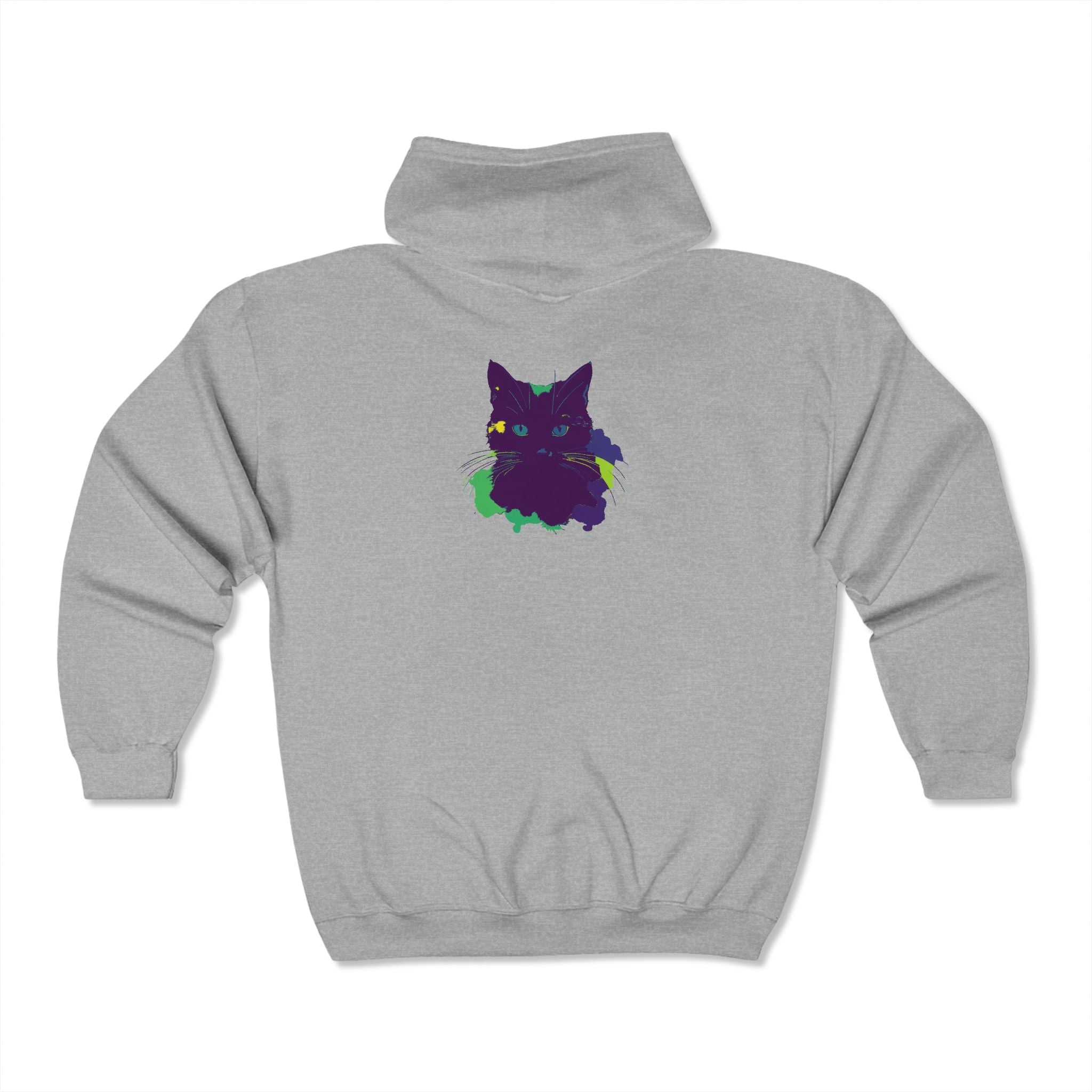 Mystical Cat Watercolor Hoodie Hoodie - Blululi