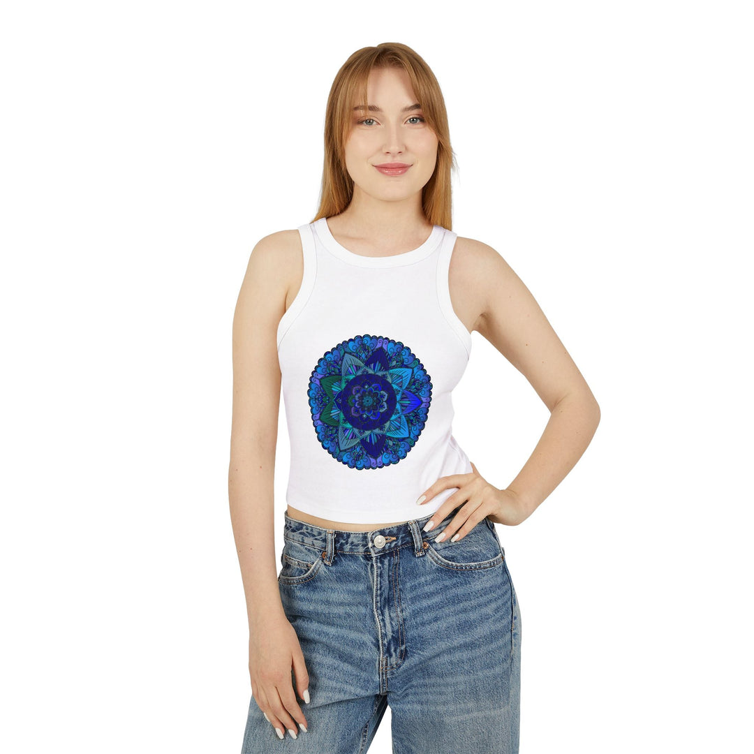 Mystical Mandala Racerback Tank Top Tank Top - Blululi