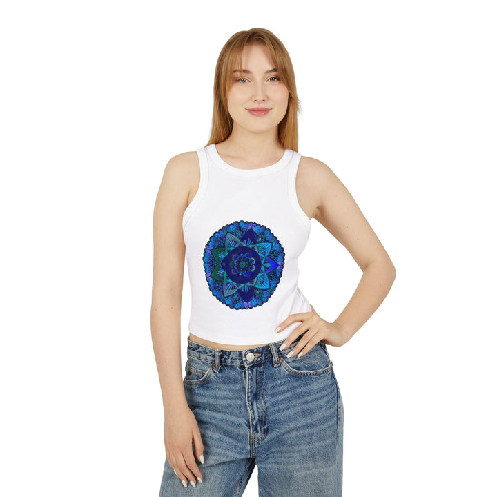 Mystical Mandala Racerback Tank Top Tank Top - Blululi