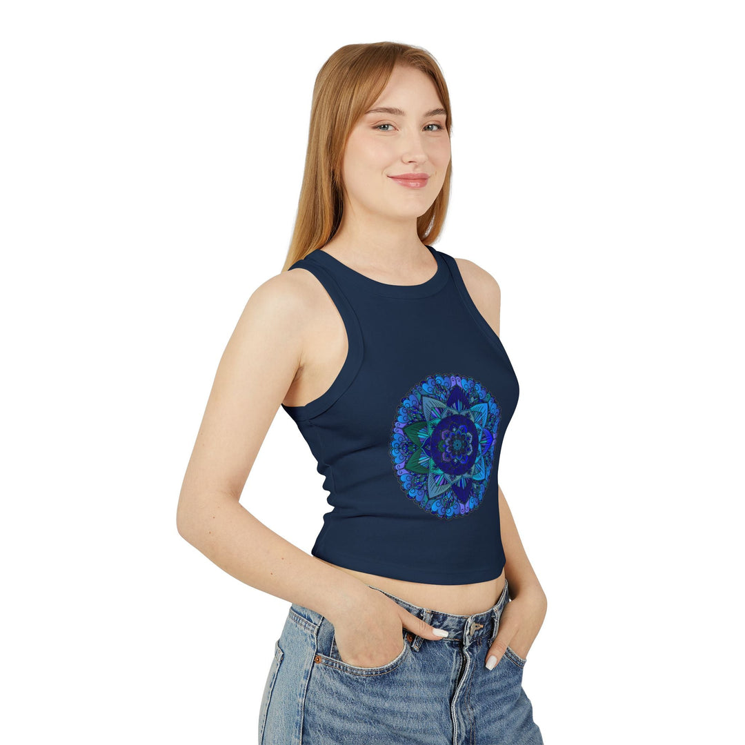 Mystical Mandala Racerback Tank Top Tank Top - Blululi