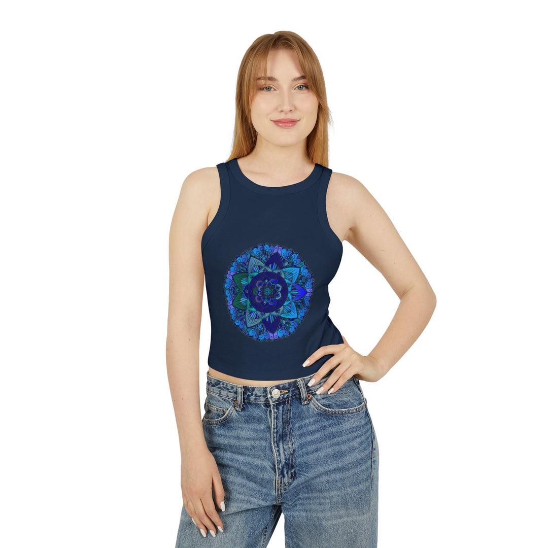 Mystical Mandala Racerback Tank Top Tank Top - Blululi