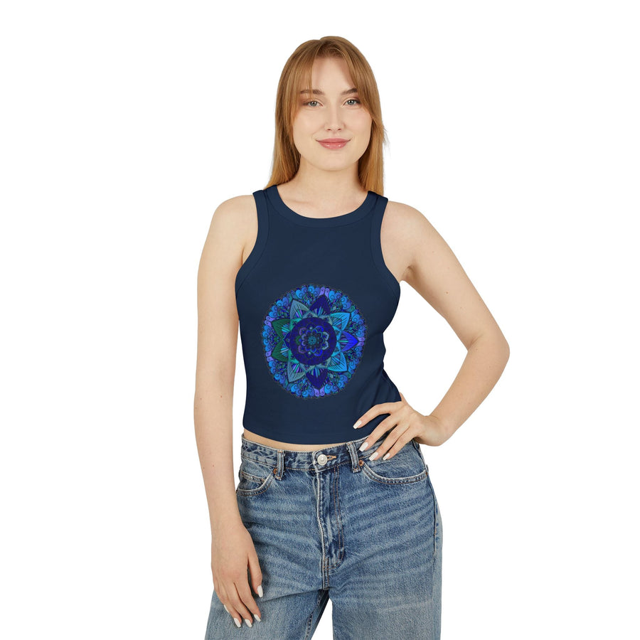 Mystical Mandala Racerback Tank Top Tank Top - Blululi
